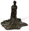 PAUL SUTTMAN BRONZE WOMAN W FLOWING ROBE