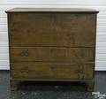 New England Queen Anne maple mule chest 18th c