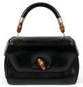 GUCCI BLACK LEATHER HANDBAG