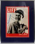 TED WILLIAMS AUTOGRAPHED LIFE COVER SEPT 1 1941