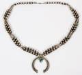 NATIVE AMERICAN STERLING  TURQUOISE NECKLACE