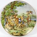 ITALIAN MAJOLICA POTTERY CHARGER 19TH C