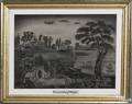 American charcoal drawing early 19th c