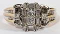 14KT YELLOW GOLD  DIAMOND RING