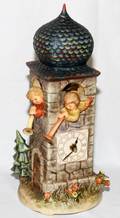 HUMMEL BISQUE FIGURAL CLOCK 1988