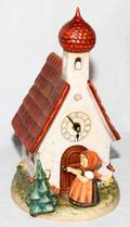 HUMMEL BISQUE FIGURAL CLOCK