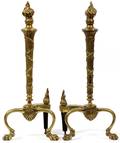 FRENCH STYLE BRONZE ANDIRONS