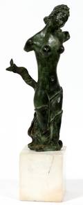IMPRESSIONIST STYLE BRONZE SCULPTURE