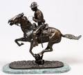 AFTER FREDERIC REMINGTON RECAST BRONZE SCULPTURE