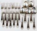 REED  BARTON SILVERPLATE FORKS  DESSERT SPOONS