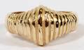 14KT YELLOW GOLD DOMED RING
