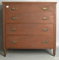 Sheraton mahogany chest of drawers