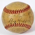 1940 N Y YANKEES TEAM SIGNED BASEBALL