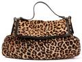 FENDI BORSA CHEF LEOPARD PRINT ON PONY HAIR BAG
