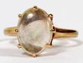 14 KT YELLOW GOLD  OPAL LADYS RING
