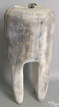 Contemporary carved and painted tooth trade sign
