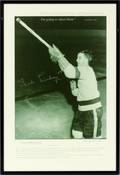 TED LINDSAY AUTOGRAPHED PHOTO PRINT C1960