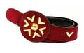 Valentino Boutique Burgundy Suede Belt