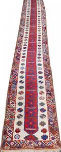 HAND WOVEN PURE WOOL ORIENTAL RUNNER