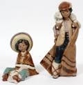 LLADRO PORCELAIN FIGURINES 2 PCS