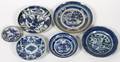 CHINESE BLUE  WHITE PLATES LATE 19THEARLY 20TH