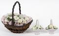 LLADRO PORCELAIN FLOWER BASKETS THREE