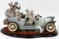 LLADRO PORCELAIN FIGURE GROUP ANTIQUE CAR