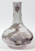 LLADRO PORCELAIN DRAGON VASE