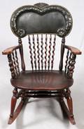 VINTAGE SPINDLE BACK ROCKING CHAIR