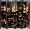 CHINESE EIGHT PANEL COROMANDEL SCREEN