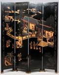 CHINESE FOUR PANEL COROMANDEL SCREEN