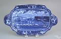 Historical blue tray 19th c