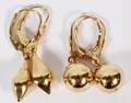 14KT YELLOW GOLD DANGLING EARRINGS TWO PAIRS