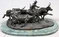 AFTER FREDERIC REMINGTON RECAST BRONZE SCULPTURE