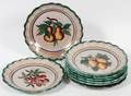 ITALIAN HANDPAINTED POTTERY PLATES EIGHT