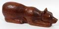 GERMAN BLACK FOREST CARVED WALNUT CROUCHING BEAR