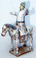 3296 CHINESE WARRIOR ON HORSEBACK MONGOL PERIOD 155