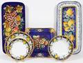 ITALIAN GLAZED POTTERY PLATES 27 PIECES