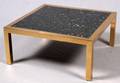 CONTEMPORARY MARBLE TOP COFFEE TABLE