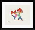 DISNEY CEL WOODY WOODPECKER LOVEBIRDS 1991