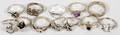 STERLING CHILD SIZE RINGS 12 RINGS 54 TROY OZ