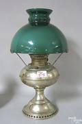 Rayo lamp with green glass shade