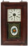 NEW HAVEN CLOCK CO MAHOGANY OGEE CLOCK