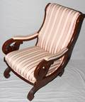 MAHOGANY PLATFORM ROCKING CHAIR ANTIQUE