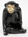 LOET VANDERVEEN BRONZE CHIMPANZEE