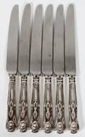 ENGLISH STERLING HANDLE DINNER KNIVES SHEFFIELD