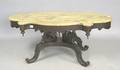 Victorian marble top coffee table