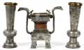 BUDAPEST INCENSE BURNER  VASES THREE PIECES