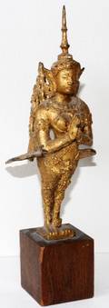 GILT METAL FIGURE OF KINNARA OVERALL