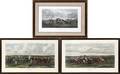 ENGLISH HAND COLORED PRINTS EQUESTRIAN SCENES